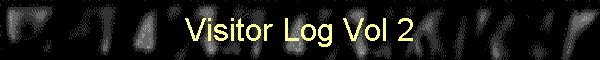 Visitor Log Vol 2